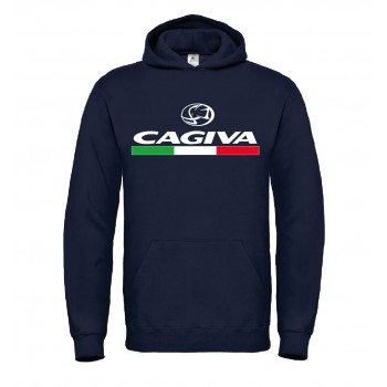 CAGIVA T-SHIRT HOODIE FELPA CAPPUCCI UOMO DONNA