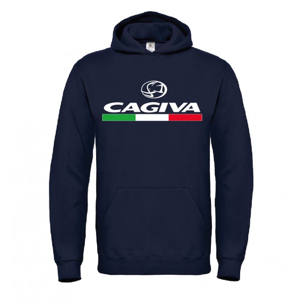 CAGIVA T-SHIRT HOODIE FELPA CAPPUCCI UOMO DONNA