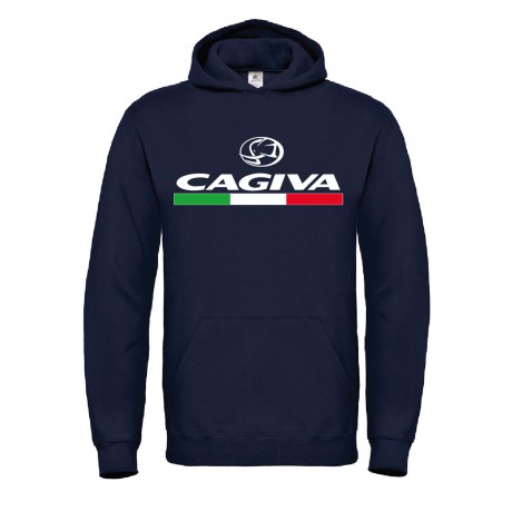 CAGIVA T-SHIRT HOODIE FELPA CAPPUCCI UOMO DONNA