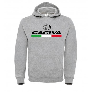CAGIVA T-SHIRT HOODIE FELPA CAPPUCCI UOMO DONNA