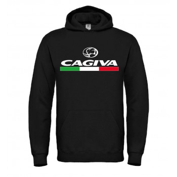 CAGIVA T-SHIRT HOODIE FELPA CAPPUCCI UOMO DONNA