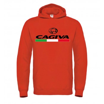 CAGIVA T-SHIRT HOODIE FELPA CAPPUCCI UOMO DONNA