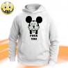 T-SHIRT FELPA  MICKEY MOUSE FUCK YOU DISNEY HORROR TERZO DITO FOTTITI MEDIO HIPST