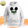 T-SHIRT FELPA  MICKEY MOUSE DISNEY MARIJUANA GARDEN MANI ROLLA CANNABIS SIGARETTA