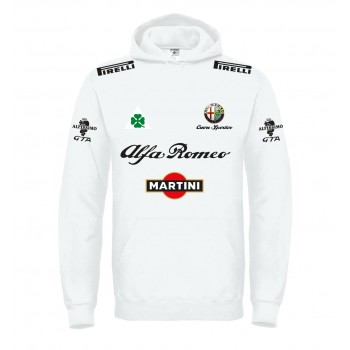 ALFA ROMEO MARTINI T-SHIRT HOODIE FELPA CAPPUCCI UOMO DONNA