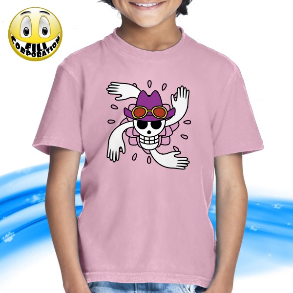 T-SHIRT FELPA  ONE PIECE NICO ROBIN PIRATI ESPLORATRICE ALL ARREMBAGGIO RUBBER JOLLY ROGE