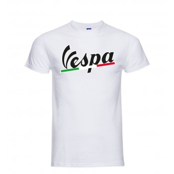 VESPA TRICOLORE T-SHIRT HOODIE FELPA CAPPUCCI UOMO DONNA