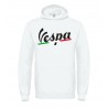 VESPA TRICOLORE T-SHIRT HOODIE FELPA CAPPUCCI UOMO DONNA