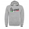VESPA TRICOLORE T-SHIRT HOODIE FELPA CAPPUCCI UOMO DONNA