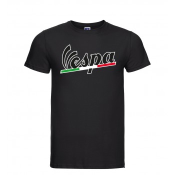 VESPA TRICOLORE T-SHIRT HOODIE FELPA CAPPUCCI UOMO DONNA