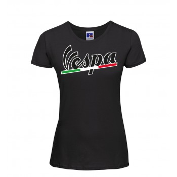 VESPA TRICOLORE T-SHIRT HOODIE FELPA CAPPUCCI UOMO DONNA