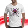 T-SHIRT FELPA  ONE PIECE NICO ROBIN PIRATI ESPLORATRICE ALL ARREMBAGGIO RUBBER JOLLY ROGE