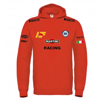 MARTINI RACING LANCIA DELTA HF INTEGRALE 4WD T-SHIRT HOODIE FELPA CAPPUCCI UOMO DONNA