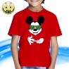 T-SHIRT FELPA  MICKEY MOUSE DISNEY MARIJUANA KEEP ONE ROLLED CANNABIS FUMO DRUG