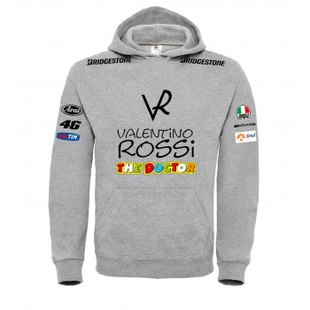 VALENTINO ROSSI THE DOCTOR T-SHIRT HOODIE FELPA CAPPUCCI UOMO DONNA