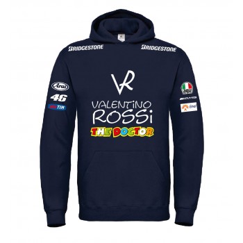 VALENTINO ROSSI THE DOCTOR T-SHIRT HOODIE FELPA CAPPUCCI UOMO DONNA