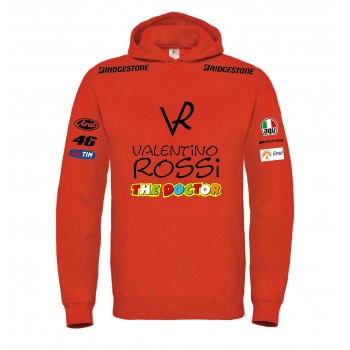 VALENTINO ROSSI THE DOCTOR T-SHIRT HOODIE FELPA CAPPUCCI UOMO DONNA