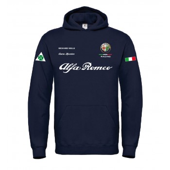 ALFA ROMEO RICHARD T-SHIRT HOODIE FELPA CAPPUCCI UOMO DONNA