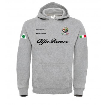 ALFA ROMEO RICHARD T-SHIRT HOODIE FELPA CAPPUCCI UOMO DONNA