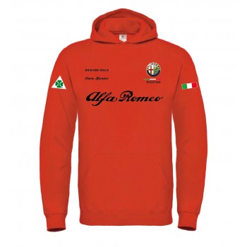 ALFA ROMEO RICHARD T-SHIRT HOODIE FELPA CAPPUCCI UOMO DONNA