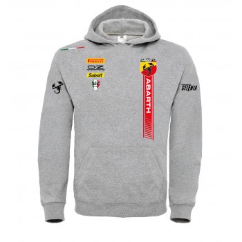 ABARTH TEAM RACING PERSONALIZZATA REPLICA FANS CLUB OZ T-SHIRT HOODIE FELPA CAPPUCCI UOMO DONNA