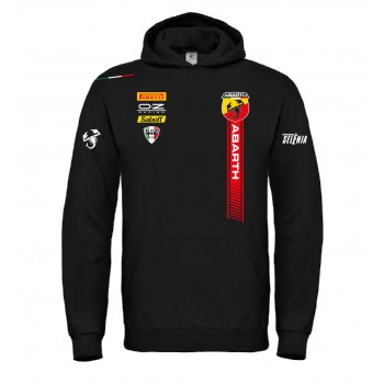 ABARTH TEAM RACING PERSONALIZZATA REPLICA FANS CLUB OZ T-SHIRT HOODIE FELPA CAPPUCCI UOMO DONNA