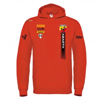 ABARTH TEAM RACING PERSONALIZZATA REPLICA FANS CLUB OZ T-SHIRT HOODIE FELPA CAPPUCCI UOMO DONNA