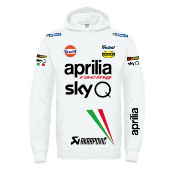 APRILIA RACING TEAM SUPERBIKE MOTOGP REPLICA FANS T-SHIRT HOODIE FELPA CAPPUCCI UOMO DONNA