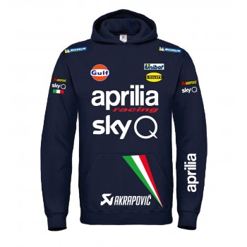 APRILIA RACING TEAM SUPERBIKE MOTOGP REPLICA FANS T-SHIRT HOODIE FELPA CAPPUCCI UOMO DONNA