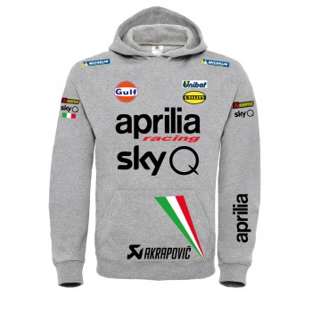 APRILIA RACING TEAM SUPERBIKE MOTOGP REPLICA FANS T-SHIRT HOODIE FELPA CAPPUCCI UOMO DONNA