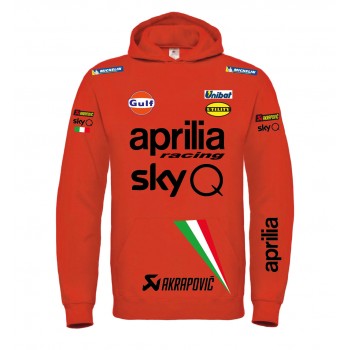 APRILIA RACING TEAM SUPERBIKE MOTOGP REPLICA FANS T-SHIRT HOODIE FELPA CAPPUCCI UOMO DONNA