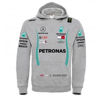 HAMILTON MERCEDES TEAM, F1 GRAN PRIX T-SHIRT HOODIE FELPA CAPPUCCI UOMO DONNA