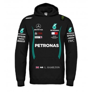 HAMILTON MERCEDES TEAM, F1 GRAN PRIX T-SHIRT HOODIE FELPA CAPPUCCI UOMO DONNA
