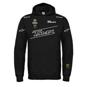 TMAX SCOOTER SPORT YAMAHA GRAN TURISMO AGGRESSIVE STRADA T-SHIRT HOODIE FELPA CAPPUCCI UOMO DONNA