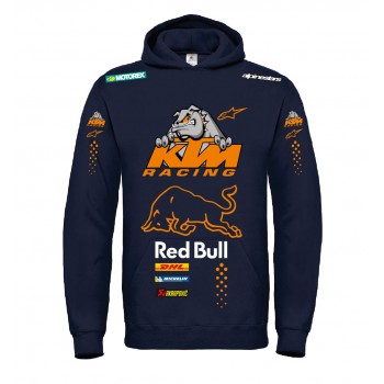ENDURO KTM RACING RED BULLDOG  T-SHIRT HOODIE FELPA CAPPUCCI UOMO DONNA