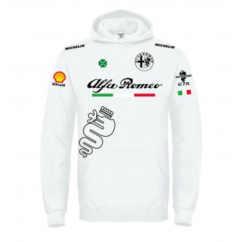 ALFA ROMEO QUADRIFOGLIO ITALIA CORSE MICHELIN REPLICA FANS T-SHIRT HOODIE FELPA CAPPUCCI UOMO DONNA