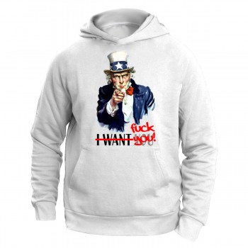 T-SHIRT FELPA  ZIO SAM I WANT YOU FUCK YOU IO VOGLIO TE HUMOR MALGA BIRRA