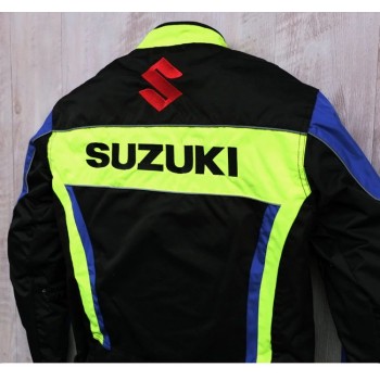 GIUBBOTTO GIACCA GSXR SUZUKI MOTO GP PROTEZIONE BIKER MOTOCICLISMO ESTIVO ANTIVENTO OFF-ROAD
