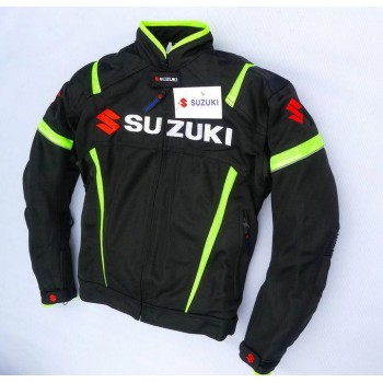 GIUBBOTTO GIACCA GSXR SUZUKI 02 MOTO GP PROTEZIONE BIKER MOTOCICLISMO ESTIVO ANTIVENTO OFF-ROAD