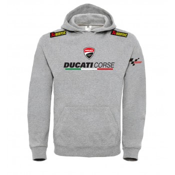 DUCATI CORSE TEAM PERSONALIZZATA SUPERBIKE T-SHIRT HOODIE FELPA CAPPUCCIO UOMO DONNA