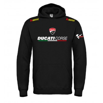 DUCATI CORSE TEAM PERSONALIZZATA SUPERBIKE T-SHIRT HOODIE FELPA CAPPUCCIO UOMO DONNA