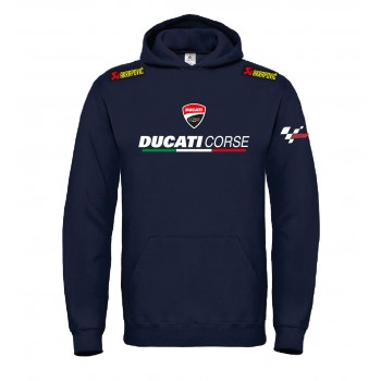 DUCATI CORSE TEAM PERSONALIZZATA SUPERBIKE T-SHIRT HOODIE FELPA CAPPUCCIO UOMO DONNA