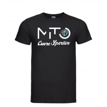 ALFA MITO CUORE RACING T-SHIRT HOODIE FELPA CAPPUCCIO UOMO DONNA