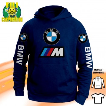 MOTO M SPORT BMW MOTORRAD MOTO RIDER T-SHIRT HOODIE FELPA CAPPUCCIO UOMO DONNA