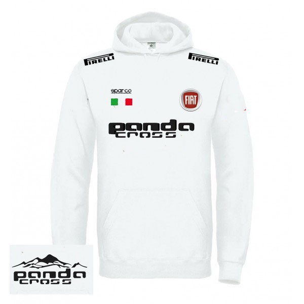 PANDA CROSS 4X4 SCORPIONE T-SHIRT HOODIE FELPA CAPPUCCIO UOMO DONNA