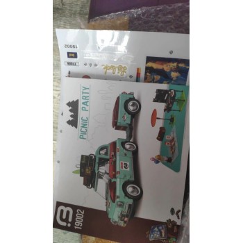 ✅CREATOR 1472PCS ☆ MOC FIAT 500 + CARRELLO VERSIONE PIC NIC☆ LEGO COMPATIBILE