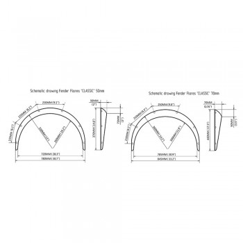 KIT 4 PZ PASSARUOTA SOPRACCIGLIO RUOTA TUNING JAPAN AUTO RACING UNIVERSALI ABS