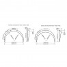 KIT 4 PZ PASSARUOTA SOPRACCIGLIO RUOTA TUNING JAPAN AUTO RACING UNIVERSALI ABS