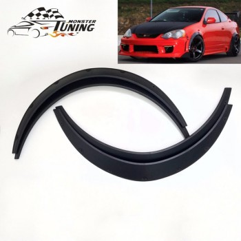 KIT 4 PZ PASSARUOTA SOPRACCIGLIO RUOTA TUNING JAPAN AUTO RACING UNIVERSALI ABS