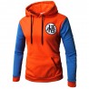 FELPA CAPPUCCIO DRAGON BALL SUPER BLU GOKU LOGO TUTA KAROT VEGETA CRILI